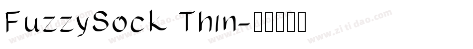 FuzzySock Thin字体转换